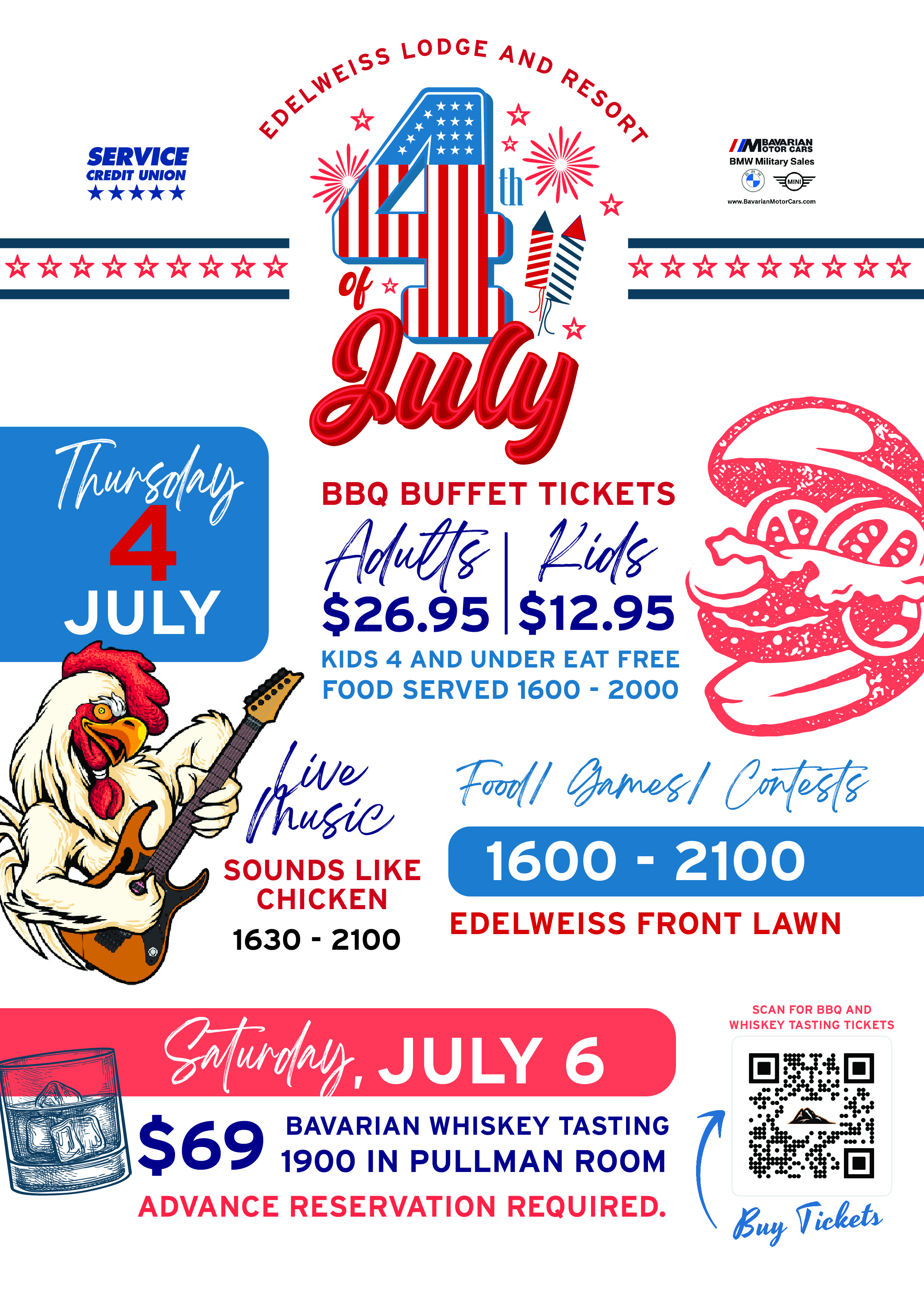 4th of July BBQ poster
